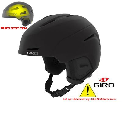 Giro Skihelm mod.Neo Mips Mat Zwart