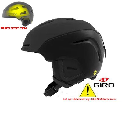 Giro skihelm mod.Avera Mips Mat Zwart